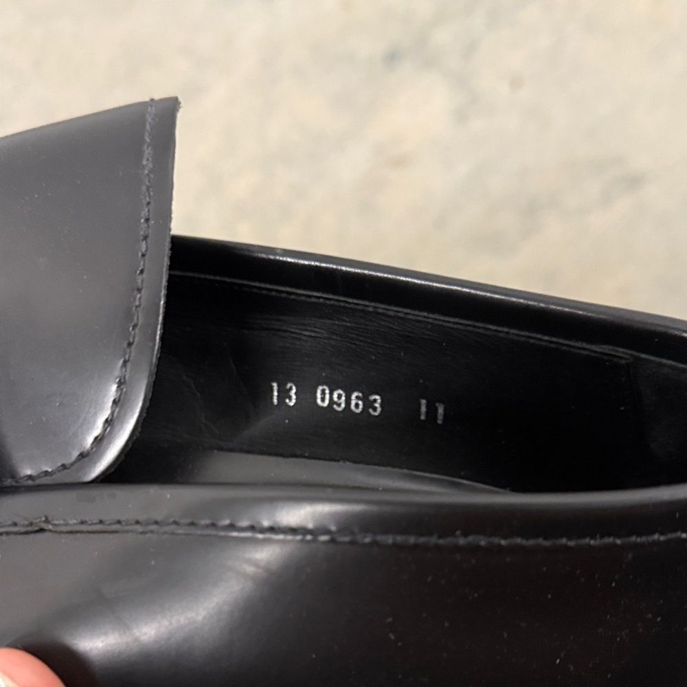 Prada Men's Classic Black Leather Loafers - Picture 5 of 7